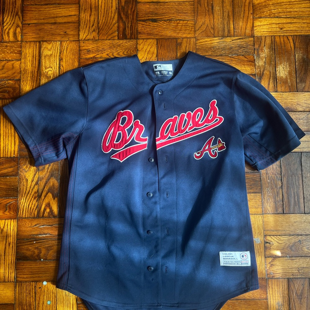 Atlanta Braves Navy Blue Jersey